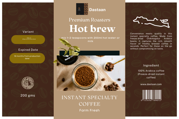 Dastaan Instant Specialty Coffee – Farm Fresh